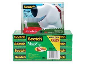 3M 810K12C31DOG Magic Tape Dog Dispenser Value Pack 3M 810K12C31DOG Magic Tape Dog Dispenser Value Pack
