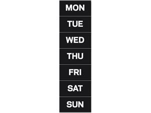 MasterVision
Calendar Magnetic Tape, Days Of The Week, Black/White, 2" x 1" MasterVision
Calendar Magnetic Tape, Days Of The Week, Black/White, 2" x 1"
