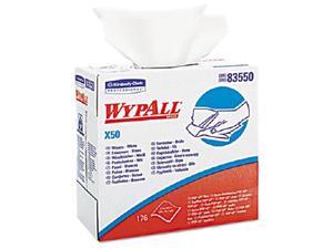 Kimberly-Clark Professional KCC 83550 WYPALL X50 Wipers, 9 1/10 x 12 1/2, White, Pop-Up Box, 176/Box Kimberly-Clark Professional KCC 83550 WYPALL X50 Wipers, 9 1/10 x 12 1/2, White, Pop-Up Box, 176/Box