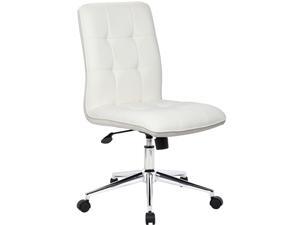 Boss Office Supplies B330-WT Modern Office Chair - White Boss Office Supplies B330-WT Modern Office Chair - White