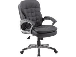 Boss Office Supplies B9336 Executive Mid Back Pillow Top Chair Boss Office Supplies B9336 Executive Mid Back Pillow Top Chair