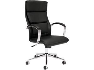 Basyx VL105SB11 Executive High-Back Chair Leather Black Seat Basyx VL105SB11 Executive High-Back Chair Leather Black Seat