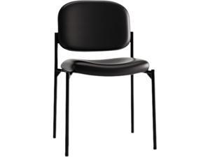Basyx HVL606.SB11 Armless Guest Chair Black Frame - Leather Seat Basyx HVL606.SB11 Armless Guest Chair Black Frame - Leather Seat