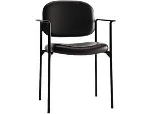 Basyx HVL616.SB11 Guest Chairs With Arms Black Frame - Black Leather Basyx HVL616.SB11 Guest Chairs With Arms Black Frame - Black Leather