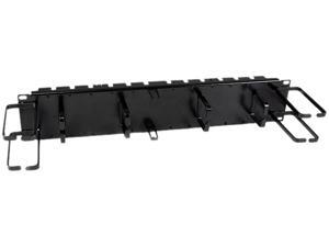 StarTech.com 2U 19" Horizontal Cable Management Panel - Combination Horizontal Finger Ducts and Vertical/ Horizontal D-Ring Hooks StarTech.com 2U 19" Horizontal Cable Management Panel - Combination Horizontal Finger Ducts and Vertical/ Horizontal D-Ring Hooks