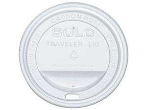 SOLO Cup Company OFTL36-0007 Traveler Drink-Thru Lid, White, 300/Carton SOLO Cup Company OFTL36-0007 Traveler Drink-Thru Lid, White, 300/Carton