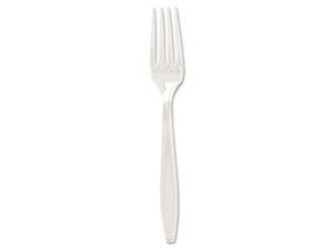 SOLO Cup Company Guildware Heavyweight Plastic Cutlery, Forks, Clear, 1000/Carton SOLO Cup Company Guildware Heavyweight Plastic Cutlery, Forks, Clear, 1000/Carton