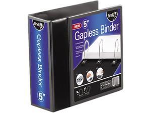 find It FT07075 Gapless Loop Ring View Binder, 11 x 8-1/2, 5" Capacity, Black find It FT07075 Gapless Loop Ring View Binder, 11 x 8-1/2, 5" Capacity, Black