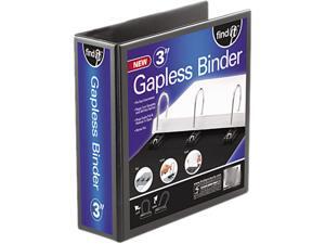 find It FT07073 Gapless Loop Ring View Binder, 11 x 8-1/2, 3" Capacity, Black find It FT07073 Gapless Loop Ring View Binder, 11 x 8-1/2, 3" Capacity, Black