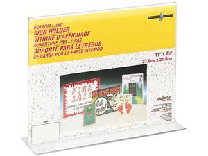 deflect-o 69301 Stand-Up Double-Sided Sign Holder, Plastic, 11 x 8-1/2 deflect-o 69301 Stand-Up Double-Sided Sign Holder, Plastic, 11 x 8-1/2