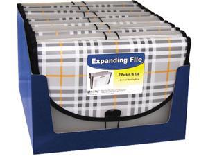 C-line 58012 Expanding File, Plaid, Letter, 7 Pockets, 1.5" Exp, 1/EA C-line 58012 Expanding File, Plaid, Letter, 7 Pockets, 1.5" Exp, 1/EA