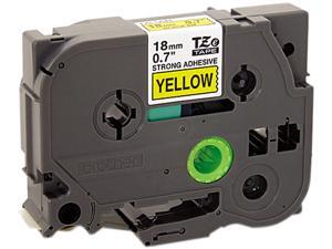 Brother TZES641 TZe Extra-Strength Adhesive Laminated Labeling Tape, 3/4w, Black on Yellow Brother TZES641 TZe Extra-Strength Adhesive Laminated Labeling Tape, 3/4w, Black on Yellow