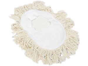 UNISAN 1491 Wedge Dust Mop Head, Cotton, 17 1/2l x 13 1/2w, White UNISAN 1491 Wedge Dust Mop Head, Cotton, 17 1/2l x 13 1/2w, White