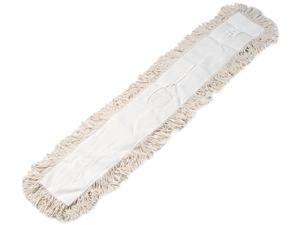 UNISAN 1348 Industrial Dust Mop Head, Hygrade Cotton, 48w x 5d, White UNISAN 1348 Industrial Dust Mop Head, Hygrade Cotton, 48w x 5d, White