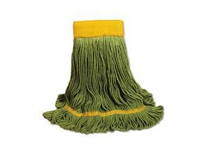 UNISAN 1200L EcoMop Looped-End Mop Head, Recycled Fibers, Large Size, Green UNISAN 1200L EcoMop Looped-End Mop Head, Recycled Fibers, Large Size, Green