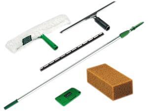 Unger PWK00 Pro Window Cleaning Kit w/8-ft. Pole, Scrubber, Squeegee, Scraper, Sponge Unger PWK00 Pro Window Cleaning Kit w/8-ft. Pole, Scrubber, Squeegee, Scraper, Sponge