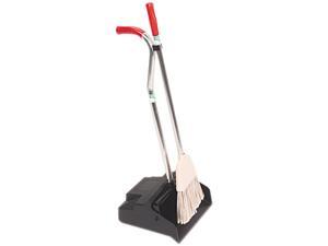Unger EDPBR Ergo Dustpan With Broom, 12 Wide, Metal w/Vinyl Coated Handle, Black/Silver Unger EDPBR Ergo Dustpan With Broom, 12 Wide, Metal w/Vinyl Coated Handle, Black/Silver