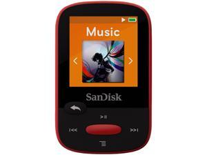 SanDisk Clip Sport 1.44" 4GB MP3 Player - Red - SDMX24-004G-G46R SanDisk Clip Sport 1.44" 4GB MP3 Player - Red - SDMX24-004G-G46R