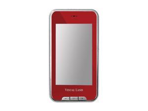 Visual Land V-Touch Pro 3" Red 4GB MP3 / MP4 Player ME-965L Visual Land V-Touch Pro 3" Red 4GB MP3 / MP4 Player ME-965L