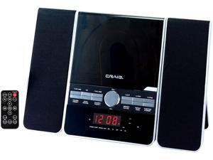 Craig CD Shelf System with AM/FM Stereo Radio and Dual Alarm Clock, 3-Piece - CM427 Craig CD Shelf System with AM/FM Stereo Radio and Dual Alarm Clock, 3-Piece - CM427