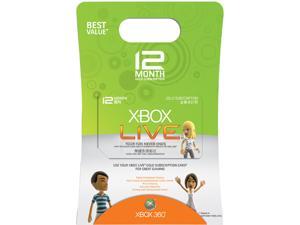 Microsoft Xbox LIVE 12 Month Gold Card Microsoft Xbox LIVE 12 Month Gold Card