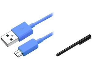 Insten 1458087 Blue 3FT Data Sync Charger + Black Stylus Compatible with Motorola Triumph Photon 4G Atrix 2 Insten 1458087 Blue 3FT Data Sync Charger + Black Stylus Compatible with Motorola Triumph Photon 4G Atrix 2