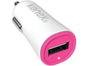 Kanex KCLA1PT24V2PK Pink 2.4-Amp USB Car Charger V2 Kanex KCLA1PT24V2PK Pink 2.4-Amp USB Car Charger V2