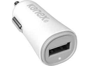 Kanex KCLA1PT24V2KT8P White 2.4-Amp 1-Port USB Car Charger with 4Ft Lightning Cable Kit Kanex KCLA1PT24V2KT8P White 2.4-Amp 1-Port USB Car Charger with 4Ft Lightning Cable Kit