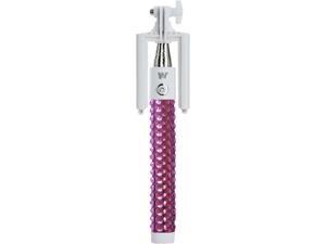 KTA Enterprises Pink Rhinestones Wireless Mini Selfie Stick K699 KTA Enterprises Pink Rhinestones Wireless Mini Selfie Stick K699