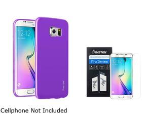 Insten Purple Jelly TPU Gel Case + Clear Screen Protector Guard Shield Film For Samsung Galaxy S6 Edge 2106079 Insten Purple Jelly TPU Gel Case + Clear Screen Protector Guard Shield Film For Samsung Galaxy S6 Edge 2106079