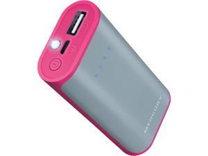Merkury Gray/Pink 4000 mAh Rubberized 2-Tone Power Bank MI-PB420-652 Merkury Gray/Pink 4000 mAh Rubberized 2-Tone Power Bank MI-PB420-652