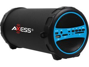 AXESS SPBT1031-BL Blue Portable Bluetooth Hi-Fi Cylinder Loud Speaker with SD Card, USB, AUX And FM Inputs, 3.00" Sub AXESS SPBT1031-BL Blue Portable Bluetooth Hi-Fi Cylinder Loud Speaker with SD Card, USB, AUX And FM Inputs, 3.00" Sub