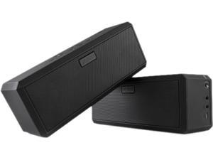 SHARKK Black Surround-Sound 2 Bluetooth Stereo Speakers Set w/18 Hour Playtime SHARKK Black Surround-Sound 2 Bluetooth Stereo Speakers Set w/18 Hour Playtime