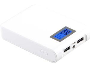LifeCHARGE MEGA LCD White 10400 mAh Power Pack with Dual USB Ports ONT-PWR-36147 LifeCHARGE MEGA LCD White 10400 mAh Power Pack with Dual USB Ports ONT-PWR-36147