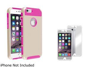 1X Hybrid Case compatible with Apple iPhone 6 4.7, Hot Pink TPU/Gold Hard 1X Hybrid Case compatible with Apple iPhone 6 4.7, Hot Pink TPU/Gold Hard