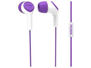 Koss Purple 3.5mm In-Ear Bud with Mic KEB15IP Koss Purple 3.5mm In-Ear Bud with Mic KEB15IP