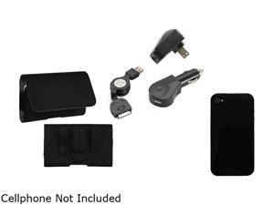 KTA Enterprises iPhone 5c 5 in 1 charger kit- Black KTA 4118 KTA Enterprises iPhone 5c 5 in 1 charger kit- Black KTA 4118