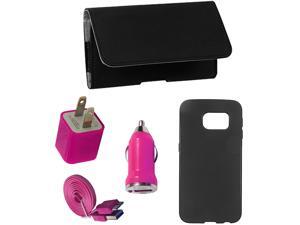 KTA Enterprises Pink Galaxy S6 Edge G925 5-in-1 kit K438 KTA Enterprises Pink Galaxy S6 Edge G925 5-in-1 kit K438