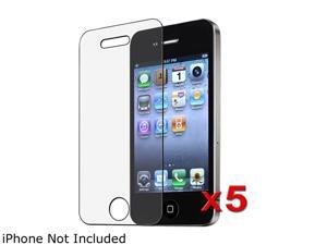 Insten Transparent 5 x Anti-Glare Matte Screen Protector Compatible with Apple iPhone 4 / 4s 1412512 Insten Transparent 5 x Anti-Glare Matte Screen Protector Compatible with Apple iPhone 4 / 4s 1412512
