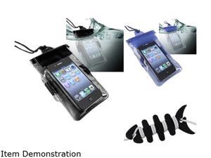 Insten 2x Black Blue Waterproof Bag Case + Fishbone Wrap Compatible with Samsung Nexus S Galaxy S 4G 1458092 Insten 2x Black Blue Waterproof Bag Case + Fishbone Wrap Compatible with Samsung Nexus S Galaxy S 4G 1458092
