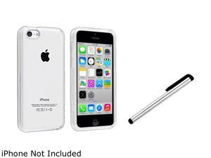 Insten Clear Hard Slim Case with Silver Stylus Compatible with Apple iPhone 5C 1530168 Insten Clear Hard Slim Case with Silver Stylus Compatible with Apple iPhone 5C 1530168