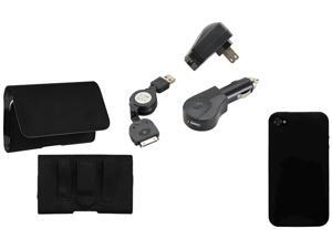 KTA Enterprises Black iPhone 4/4S - 5 in 1 Kit combo bundle KTA 93 KTA Enterprises Black iPhone 4/4S - 5 in 1 Kit combo bundle KTA 93