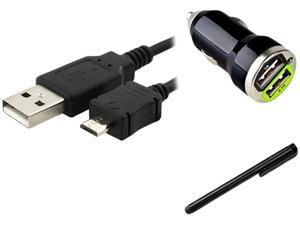 Insten Black USB Data/Charging Cable (Micro USB) + Black Dual USB Mini Car Charger Adapter + Black Touch Screen Stylus for Samsung Galaxy SIV S3 I9300 i9500 Insten Black USB Data/Charging Cable (Micro USB) + Black Dual USB Mini Car Charger Adapter + Black Touch Screen Stylus for Samsung Galaxy SIV S3 I9300 i9500