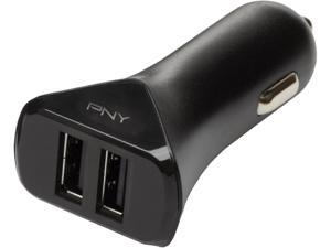 PNY P-P-DC-2UF-K01-EF Black 3.4 Amp Dual USB Port Car Charger PNY P-P-DC-2UF-K01-EF Black 3.4 Amp Dual USB Port Car Charger