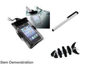 Insten Black Headset Smart Wrap, Black Fishbone + Black Waterproof Bag Case for Cell Phone/PDA + Silver Touch Screen Stylus for Samsung Galaxy S3 Mini i8190 Insten Black Headset Smart Wrap, Black Fishbone + Black Waterproof Bag Case for Cell Phone/PDA + Silver Touch Screen Stylus for Samsung Galaxy S3 Mini i8190