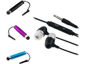 Insten 3 Stylus Black Purple + Black Headset Compatible with Samsung Galaxy S3 i9300 S4 i9500 i717 Note 2 Insten 3 Stylus Black Purple + Black Headset Compatible with Samsung Galaxy S3 i9300 S4 i9500 i717 Note 2