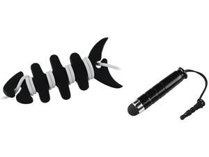 Insten 6pc Black Mini Dust Cap + Fishbone Wrap Compatible with Samsung Galaxy S3 i9300 S4 i9500 i717 Note2 Insten 6pc Black Mini Dust Cap + Fishbone Wrap Compatible with Samsung Galaxy S3 i9300 S4 i9500 i717 Note2