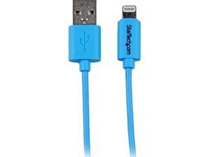 StarTech USBLT1MBL Blue apple 8-pin Lightning Connector to USB Cable for iPhone / iPod / iPad StarTech USBLT1MBL Blue apple 8-pin Lightning Connector to USB Cable for iPhone / iPod / iPad