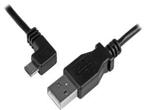 StarTech USBAUB2MLA Black Micro-USB Charge-and-Sync Cable M/M - Left-Angle Micro-USB - 24 AWG StarTech USBAUB2MLA Black Micro-USB Charge-and-Sync Cable M/M - Left-Angle Micro-USB - 24 AWG