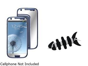 Insten Black Headset Smart Wrap+Mirror Screen Protector Compatible With Samsung Galaxy SIII / S3 Insten Black Headset Smart Wrap+Mirror Screen Protector Compatible With Samsung Galaxy SIII / S3